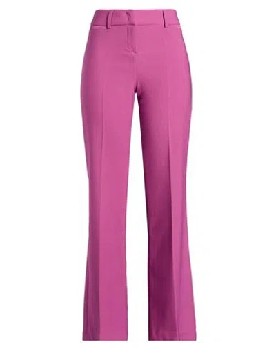 Compagnia Italiana Woman Pants Mauve Size 12 Polyester, Elastane In Purple