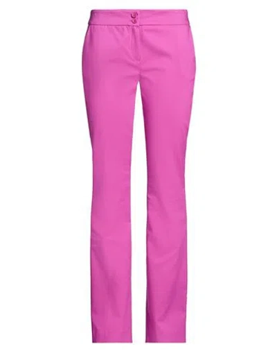 Compagnia Italiana Woman Pants Mauve Size 6 Cotton, Polyester, Rubber In Pink