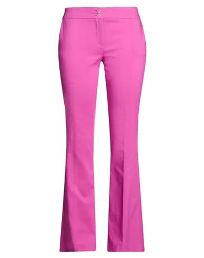 Compagnia Italiana Woman Pants Mauve Size 6 Cotton, Polyester, Rubber In Pink