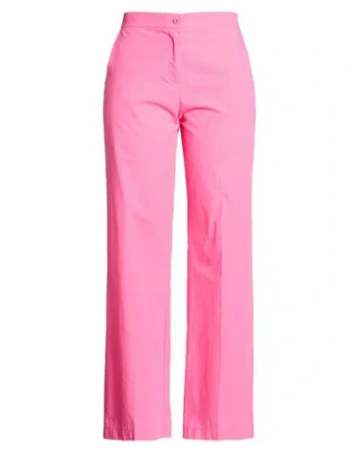 Compagnia Italiana Woman Pants Pink Size 12 Polyester, Cotton