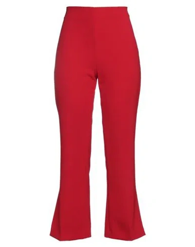 Compagnia Italiana Woman Pants Red Size 8 Polyester, Elastane