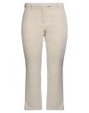 Compagnia Italiana Woman Pants Sand Size 10 Polyester, Elastane In Gray
