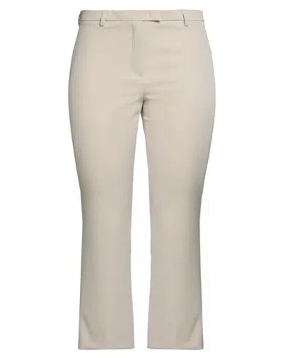 Compagnia Italiana Woman Pants Sand Size 10 Polyester, Elastane In Gray