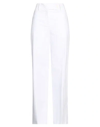Compagnia Italiana Woman Pants White Size 4 Polyester, Elastane