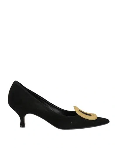 Compagnia Italiana Woman Pumps Black Size 6 Leather