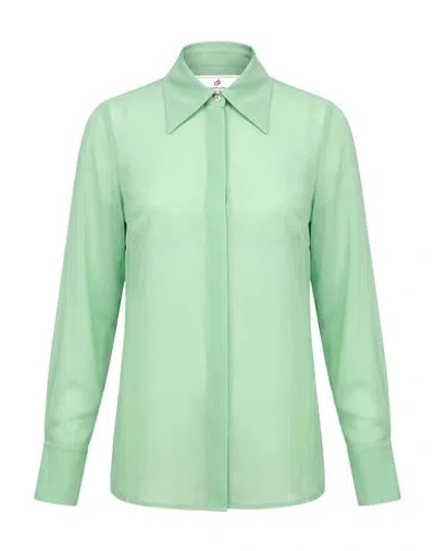 Compagnia Italiana Woman Shirt Light Green Size 2 Polyester