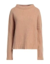 Compagnia Italiana Woman Sweater Camel Size M Wool, Cashmere In Beige