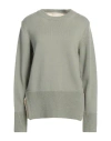 Compagnia Italiana Woman Sweater Sage Green Size L Wool In Sage Green