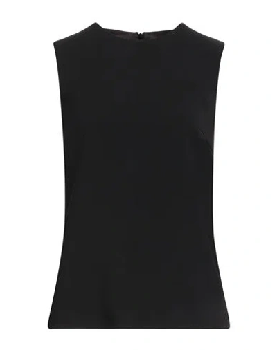 Compagnia Italiana Woman Top Black Size 2 Polyester, Elastane