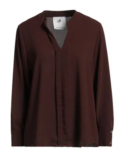 Compagnia Italiana Woman Top Brown Size 10 Polyester