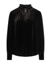 Compagnia Italiana Woman Top Dark Brown Size 10 Polyester, Elastane In Black