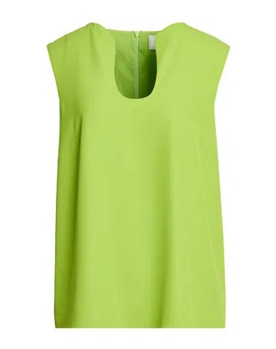 Compagnia Italiana Woman Top Lime Green Size 12 Polyester, Elastane