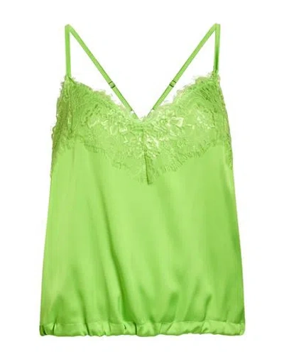 Compagnia Italiana Woman Top Lime Green Size 2 Polyester