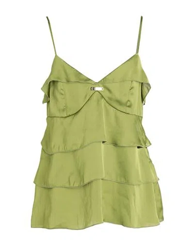 Compagnia Italiana Woman Top Acid Green Size 8 Polyester