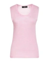 Compagnia Italiana Woman Top Pink Size L Viscose, Cashmere In Pink