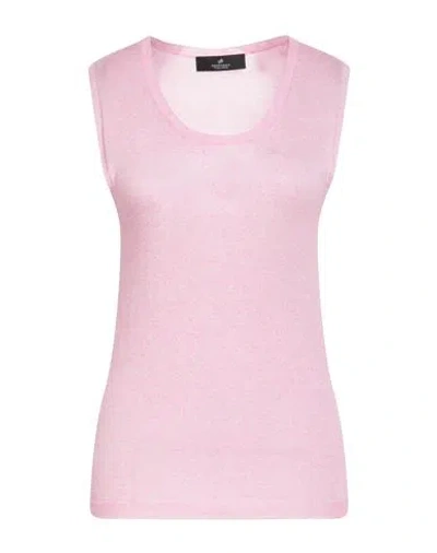 Compagnia Italiana Woman Top Pink Size L Viscose, Cashmere