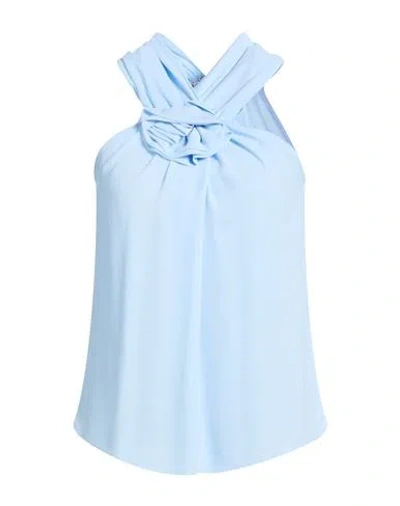 Compagnia Italiana Woman Top Sky Blue Size 10 Polyester