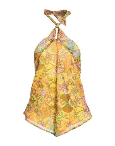 Compagnia Italiana Woman Top Yellow Size M Polyester In Multi