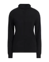 Compagnia Italiana Woman Turtleneck Black Size M Wool, Cashmere In Black