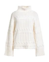 Compagnia Italiana Woman Turtleneck White Size L Wool In White