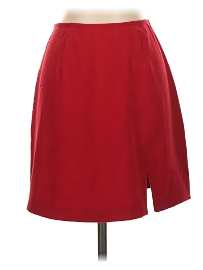 Pre-owned Compagnie Internationale Express Formal Skirt In Red