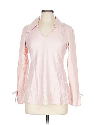Pre-owned Compagnie Internationale Express Long Sleeve Blouse In Pink