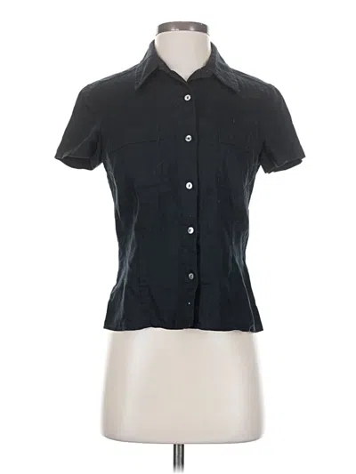 Pre-owned Compagnie Internationale Express Short Sleeve Blouse In Black