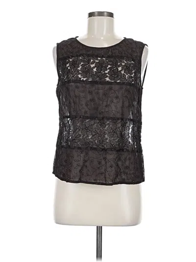 Pre-owned Compagnie Internationale Express Sleeveless Blouse In Black