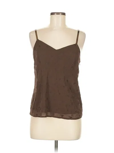 Pre-owned Compagnie Internationale Express Sleeveless Blouse In Brown