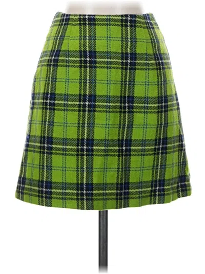 Pre-owned Compagnie Internationale Express Wool Skirt In Green