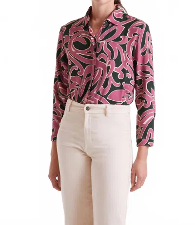 Compañía Fantástica Abstract Top In Pink In Multi