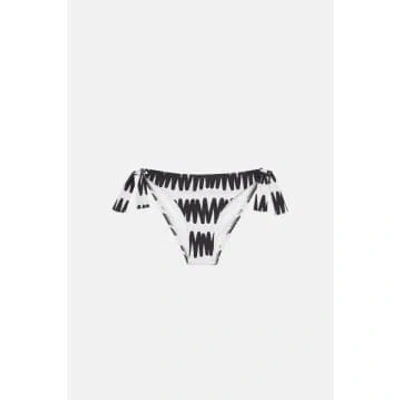 Compañía Fantástica Bikini Pant Rayas Summer Beach In Black