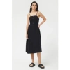 Compañía Fantástica Black Open Back Dress In Black