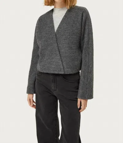 Compañía Fantástica Boucle Jacket In Gray In Grey
