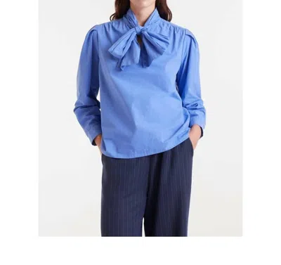 Compañía Fantástica Bow Tie Top In Blue