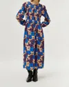 Compañía Fantástica Camille Floral Print Long Dress In 000184/flowers 4 In Multi