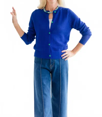 Compañía Fantástica Cardigan In Royal In Blue