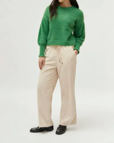 Compañía Fantástica Cloud Fluff Long Sleeve Sweater In Green