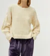 Compañía Fantástica Cloud Fluff Long Sleeve Sweater In Ivory