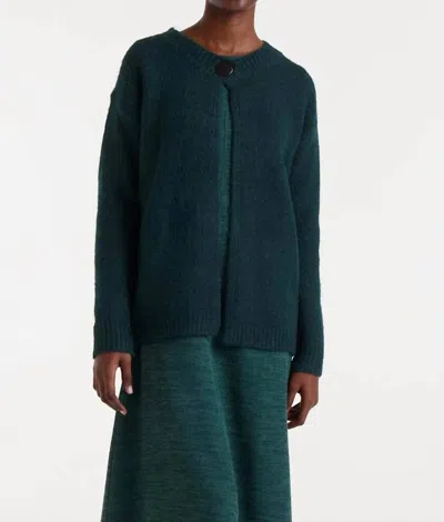 Compañía Fantástica Fine Knit Cardigan In Green