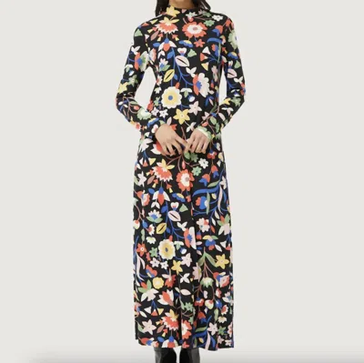 Compañía Fantástica Flower Dress In Black