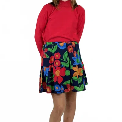 Compañía Fantástica Kids' Girl's Adria Floral Skirt In Multi