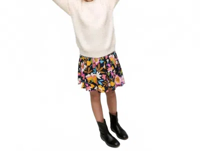Compañía Fantástica Kids' Girl's Knitted Sweater In White In Purple