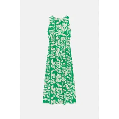 Compañía Fantástica Green Floral Print Dress