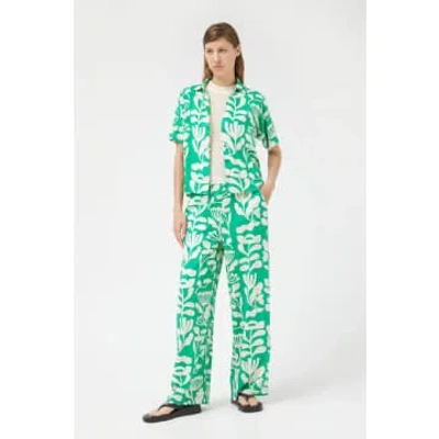 Compañía Fantástica Green Floral Print Trouser