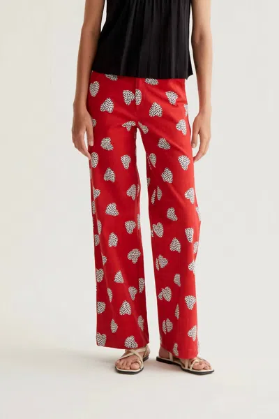 Compañía Fantástica Harmony Print Pants In Red