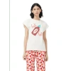 COMPAÑÍA FANTÁSTICA HOT CHILLI PRINTED T-SHIRT IN WHITE FROM