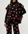 Compañía Fantástica Jacquard Knit Vest In Red/white Mushroom Print In Multi