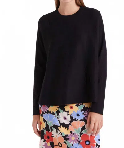 Compañía Fantástica Jersey Crew Sweater In Black