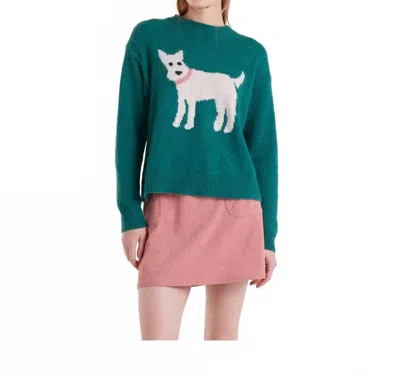 Compañía Fantástica Jersey De Punte Sweater In Schnauzer In Green